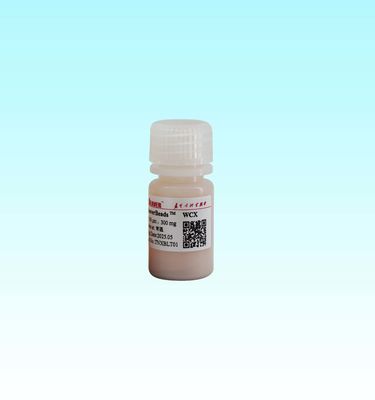 15-50μm Polymer Core WCX Magnetische kralen met Fe3O4 Magnetische kern en een hoog specifiek oppervlak van 700-850 m2/g